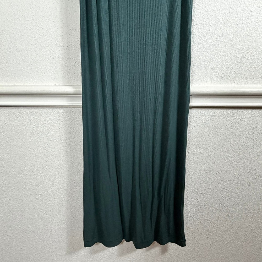 Skims NWT Womens L Cypress Green Soft Lounge Long Sleeve Maxi Dress Minimalist - Picture 4 of 11